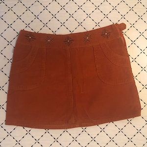 Corduroy Burnt Orange Skirt